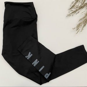 PINK Victoria’s Secret Black 3/4 Black Leggings